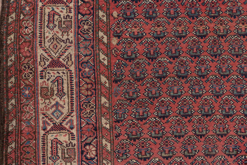 Antique Saraband Runner Rug (3' x 13')